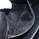 BALLY Chain Shoulder Bag Leather Black Gold Auth 118600-20