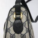 GUCCI GG Supreme Sherry Line Shoulder Bag PVC Beige Gold 02 14 032 Auth 118601-17