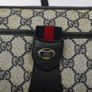 GUCCI GG Supreme Sherry Line Shoulder Bag PVC Beige Gold 02 14 032 Auth 118601-18