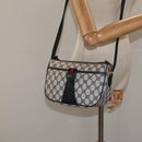 GUCCI GG Supreme Sherry Line Shoulder Bag PVC Beige Gold 02 14 032 Auth 118601-24