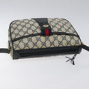 GUCCI GG Supreme Sherry Line Shoulder Bag PVC Beige Gold 02 14 032 Auth 118601-6