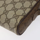 GUCCI GG Supreme Web Sherry Line Shoulder Bag PVC Beige 116 02 089 Auth 118603-8