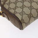GUCCI GG Supreme Web Sherry Line Shoulder Bag PVC Beige 116 02 089 Auth 118603-15