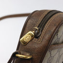 GUCCI GG Supreme Web Sherry Line Shoulder Bag PVC Beige 116 02 089 Auth 118603-9