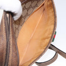 GUCCI GG Supreme Web Sherry Line Shoulder Bag PVC Beige 116 02 089 Auth 118603-11
