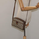 GUCCI GG Supreme Web Sherry Line Shoulder Bag PVC Beige 116 02 089 Auth 118603-22
