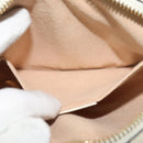 GUCCI Sherry Line Shoulder Bag Leather White Red Navy 517350 Auth 118604-19