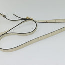 GUCCI Sherry Line Shoulder Bag Leather White Red Navy 517350 Auth 118604-7