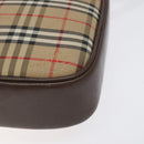 Burberrys Nova Check Shoulder Bag Canvas Beige Gold Auth 118605-16
