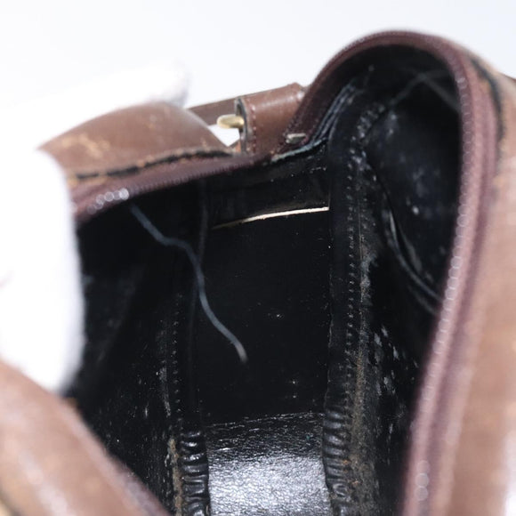 Burberrys Nova Check Shoulder Bag Canvas Beige Gold Auth 118605