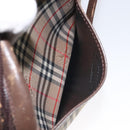 Burberrys Nova Check Shoulder Bag Canvas Beige Gold Auth 118605-20