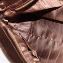 Salvatore Ferragamo Gancini Sofia Hand Bag Leather 2way Brown Gold Auth 118607-20