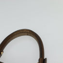 Salvatore Ferragamo Gancini Sofia Hand Bag Leather 2way Brown Gold Auth 118607-8