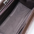 BURBERRY Nova Check Hand Bag Canvas Beige Silver Auth 118612-11