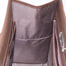 BURBERRY Nova Check Hand Bag Canvas Beige Silver Auth 118612-19