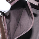 BURBERRY Nova Check Hand Bag Canvas Beige Silver Auth 118612-20