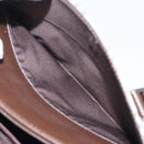 BURBERRY Nova Check Hand Bag Canvas Beige Silver Auth 118612-12