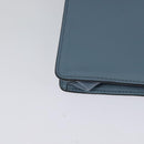 PRADA Shoulder Bag Leather Light Blue Silver Auth 118618-15