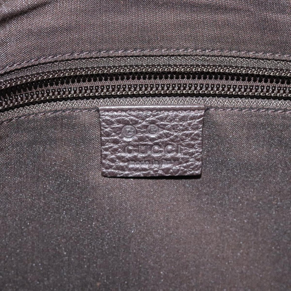 GUCCI GG Crystal Shoulder Bag Coated Canvas Beige Gold 190628 Auth 118619