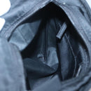 PRADA Hand Bag Nylon Black Silver Auth 118620-20