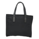 PRADA Hand Bag Nylon Black Silver Auth 118620-2