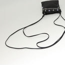 PRADA Shoulder Bag Nylon Black Silver Auth 118631-7