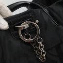 Salvatore Ferragamo Tote Bag Nylon Black Silver Auth 118636-10