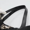 Salvatore Ferragamo Tote Bag Nylon Black Silver Auth 118636-8