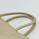 PRADA Tote Bag Nylon Khaki Silver Auth 118637-8