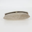 Christian Dior Shoulder Bag beads Silver Auth 118639V-5