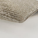 Christian Dior Shoulder Bag beads Silver Auth 118639V-17