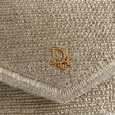 Christian Dior Shoulder Bag beads Silver Auth 118639V-18