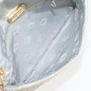 Christian Dior Shoulder Bag beads Silver Auth 118639V-11