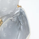 Christian Dior Shoulder Bag beads Silver Auth 118639V-22