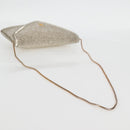 Christian Dior Shoulder Bag beads Silver Auth 118639V-7
