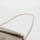 Christian Dior Shoulder Bag beads Silver Auth 118639V-14