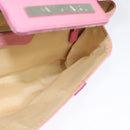 BVLGARI Shoulder Bag Canvas Silver Pink Auth 118640-19