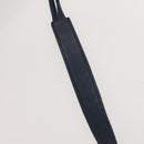 LOEWE Anagram Shoulder Bag Leather Navy Gold Auth 118642-8