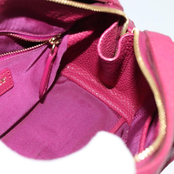 BURBERRY Nova Check Hand Bag Canvas 2way Beige Gold Auth 118645