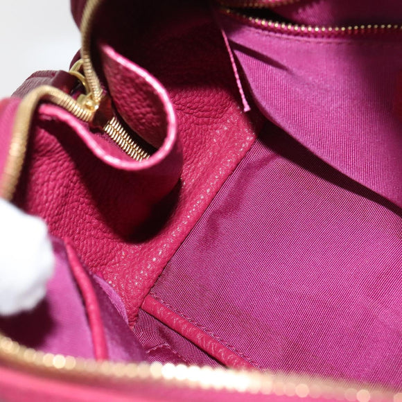 BURBERRY Nova Check Hand Bag Canvas 2way Beige Gold Auth 118645