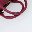 BURBERRY Nova Check Hand Bag Canvas 2way Beige Gold Auth 118645-7