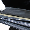 Christian Dior Trotter Canvas Clutch Bag Navy Gold Auth 118646-12