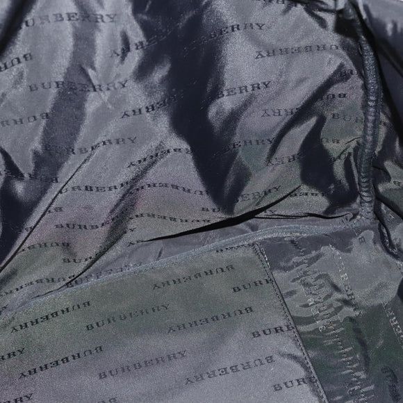BURBERRY Nova Check Bandouliere Boston Bag Nylon 2way Beige Silver Auth 118648