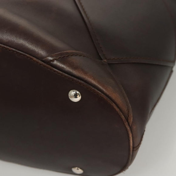 Salvatore Ferragamo Shoulder Bag Leather Brown Auth 118651