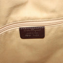 Salvatore Ferragamo Shoulder Bag Leather Brown Auth 118651-15