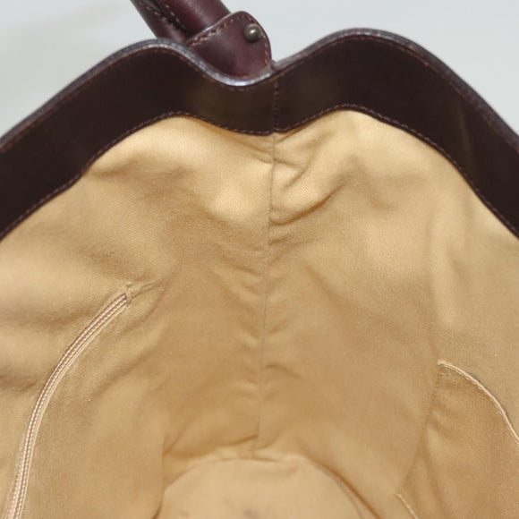 Salvatore Ferragamo Shoulder Bag Leather Brown Auth 118651