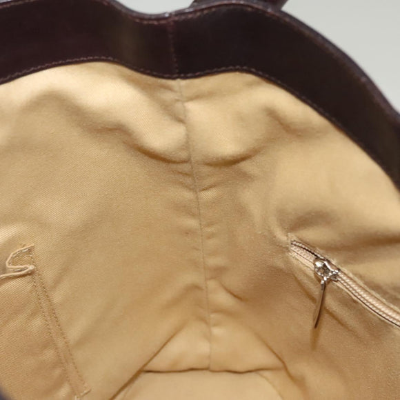 Salvatore Ferragamo Shoulder Bag Leather Brown Auth 118651