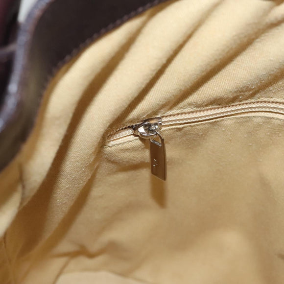 Salvatore Ferragamo Shoulder Bag Leather Brown Auth 118651