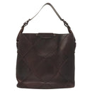 Salvatore Ferragamo Shoulder Bag Leather Brown Auth 118651-2