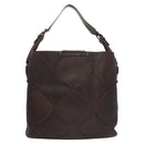 Salvatore Ferragamo Shoulder Bag Leather Brown Auth 118651-3